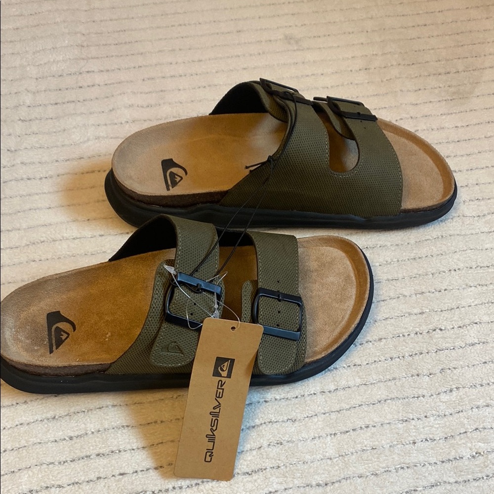 QUIKSILVER . Mens Green Sandals - Picture 3 of 6